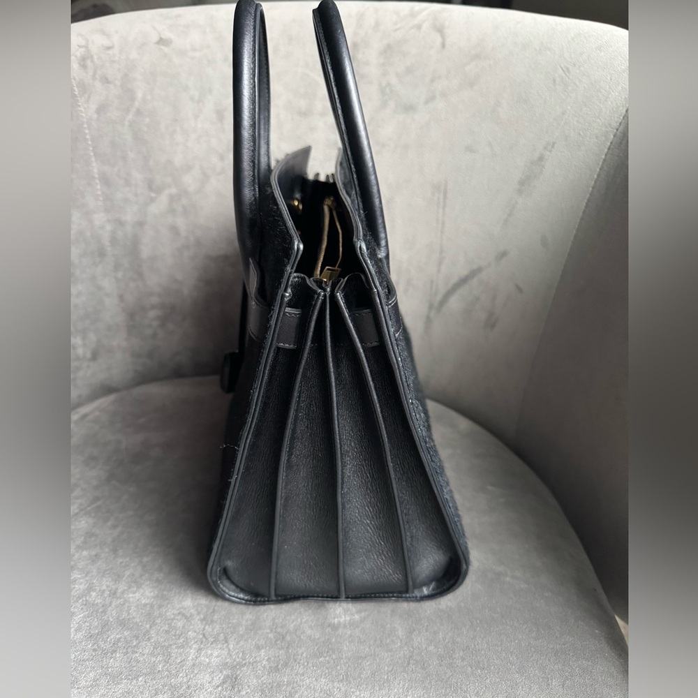 Saint Laurent Sac de Jour pony-style calfskin handbag RARE - Picture 12 of 12